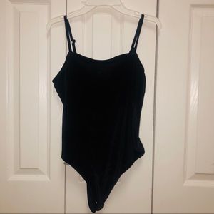 NEW WITH TAGS FOREVER 21 Suede Thong Body Suit